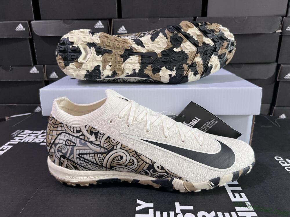 Nike Air Zoom Mercurial Vapor 16 Elite TF Artificial Turf Soccer Shoes - Beige/Black/Brown