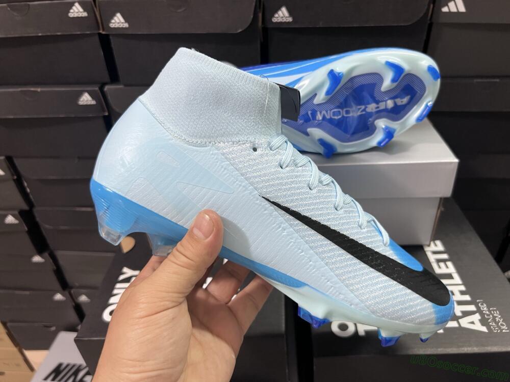 Nike Air Zoom Mercurial Superfly 10 Elite FG Firm Ground Soccer Cleats - Jade/Blue/Black