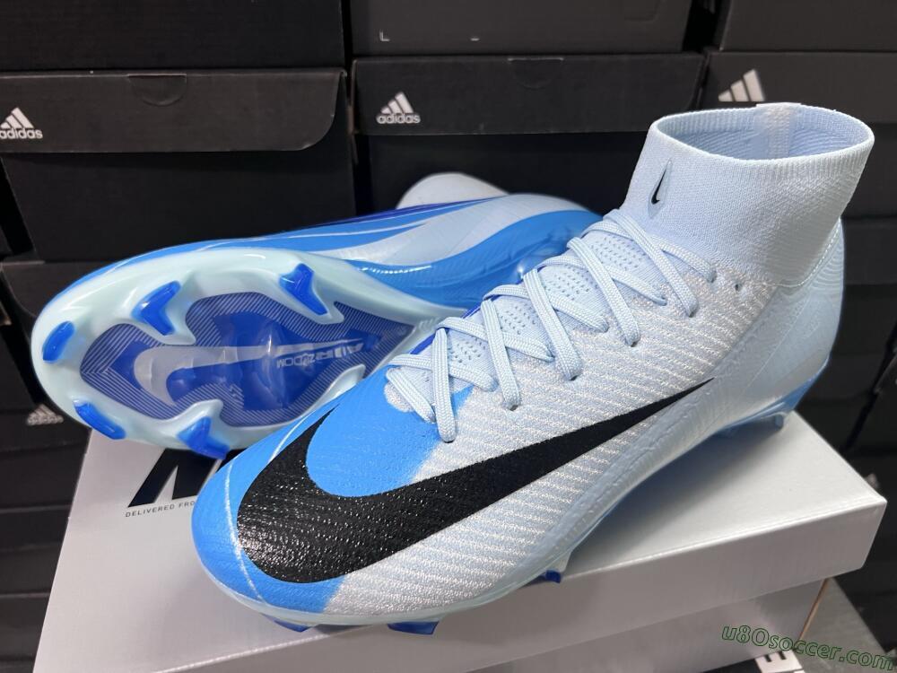 Nike Air Zoom Mercurial Superfly 10 Elite FG Firm Ground Soccer Cleats - Jade/Blue/Black