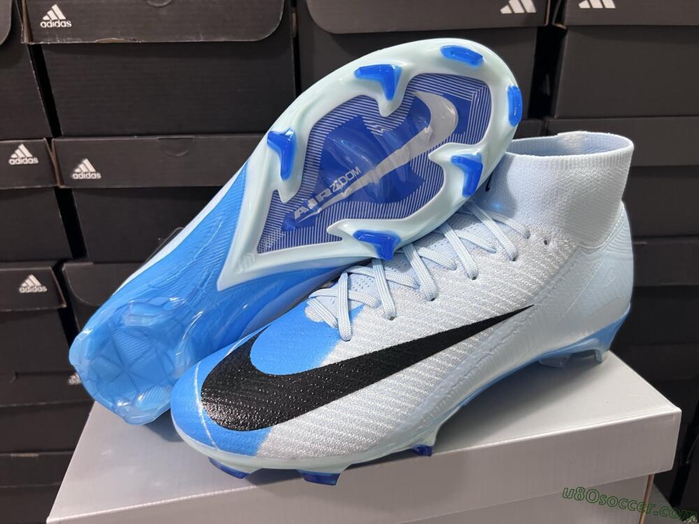 Nike Air Zoom Mercurial Superfly 10 Elite FG Firm Ground Soccer Cleats - Jade/Blue/Black