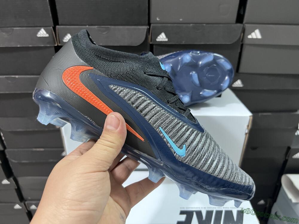 Nike Phantom 6 Low Elite FG Firm Ground Soccer Cleats - Black/Blue/Red