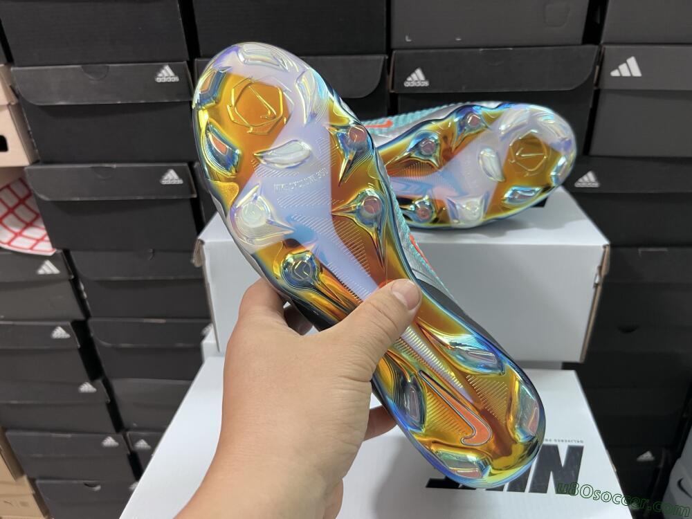 Nike Phantom 6 Low Elite FG Firm Ground Soccer Cleats - Black/Jade/Silver