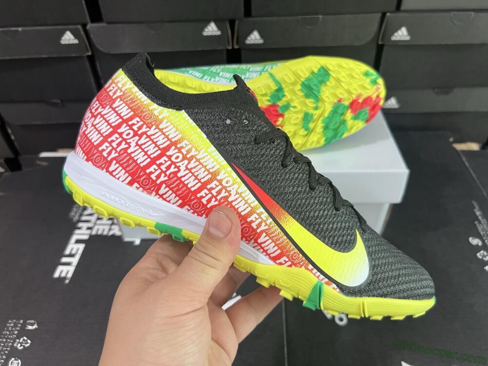 Nike Air Zoom Mercurial Vapor 16 Elite TF Artificial Turf Soccer Shoes - White/Red/Yellow