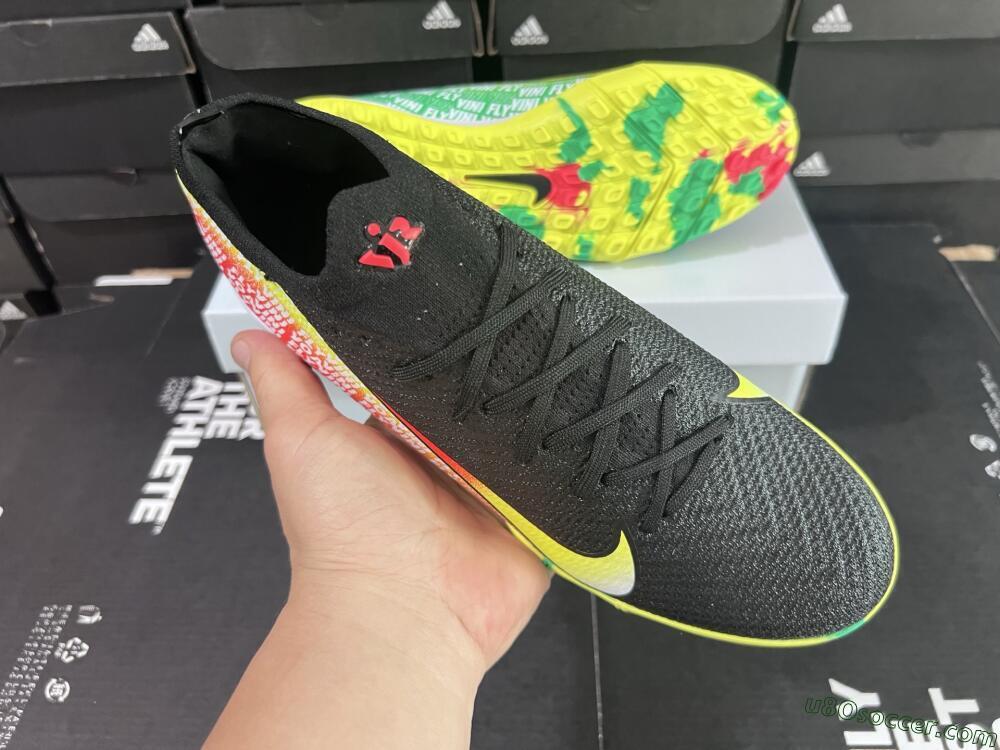 Nike Air Zoom Mercurial Vapor 16 Elite TF Artificial Turf Soccer Shoes - White/Red/Yellow
