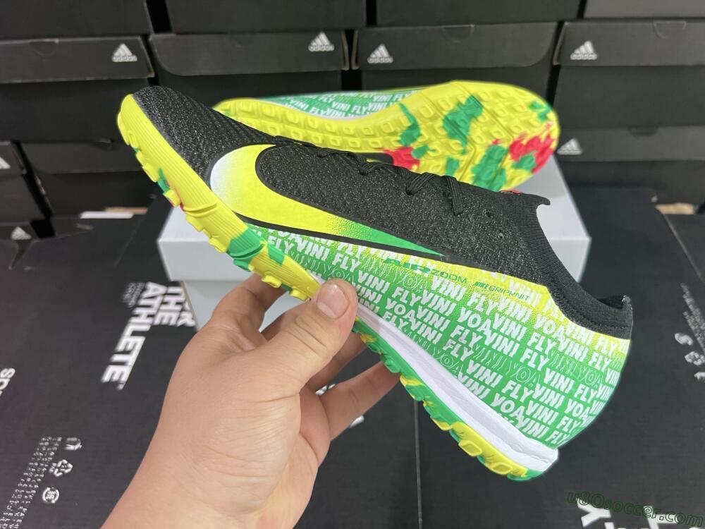 Nike Air Zoom Mercurial Vapor 16 Elite TF Artificial Turf Soccer Shoes - White/Red/Yellow