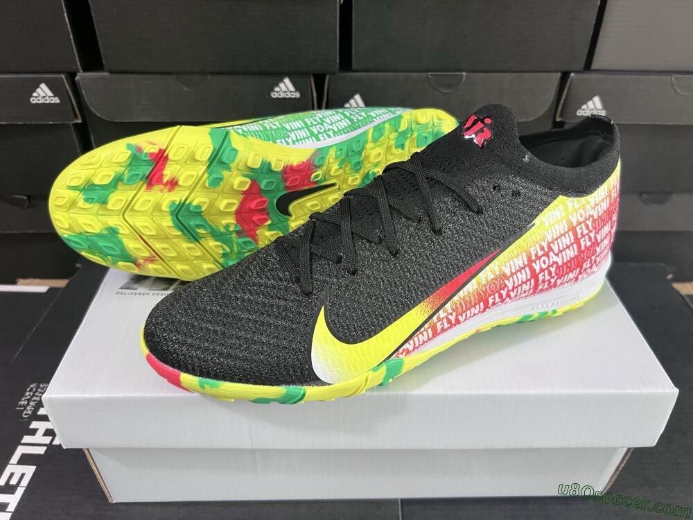 Nike Air Zoom Mercurial Vapor 16 Elite TF Artificial Turf Soccer Shoes - White/Red/Yellow