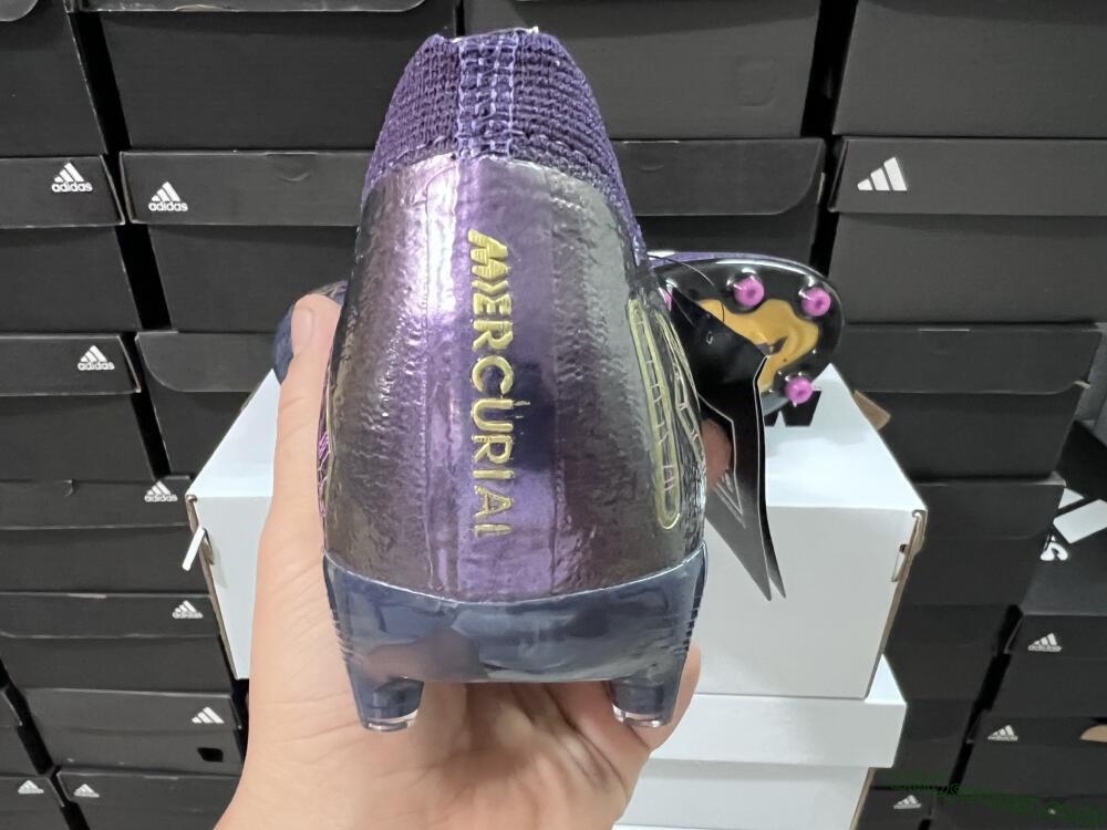 Nike Air Zoom Mercurial Vapor 16 Pro AG Artificial Grass Soccer Cleats - Purple/White/Gold