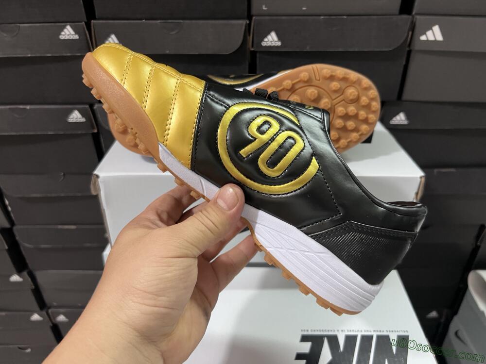 Nike Total 90 III TF Artificial Turf Soccer Shoes - Gold/Black/White