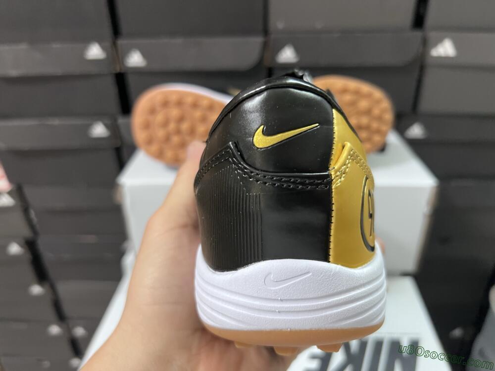 Nike Total 90 III TF Artificial Turf Soccer Shoes - Gold/Black/White