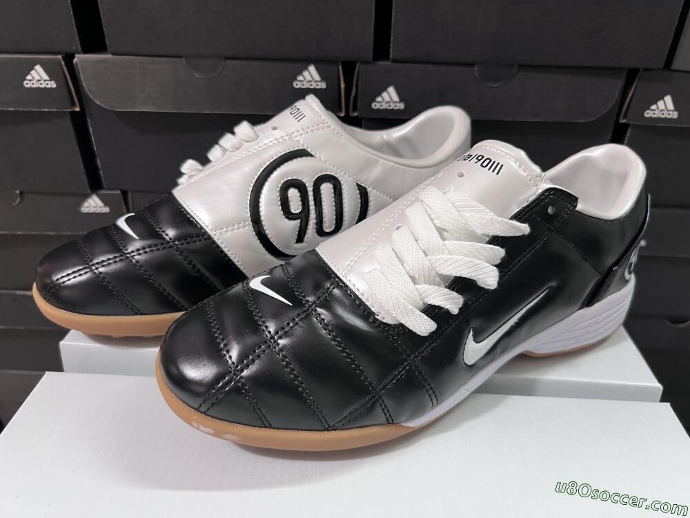 Nike Total 90 III TF Artificial Turf Soccer Shoes - Black/White