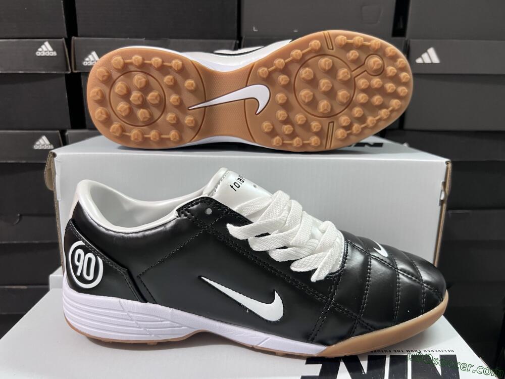 Nike Total 90 III TF Artificial Turf Soccer Shoes - Black/White