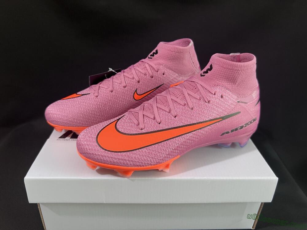 Nike Air Zoom Mercurial Superfly 10 Elite FG Firm Ground Soccer Cleats - Purple/Pink/Black