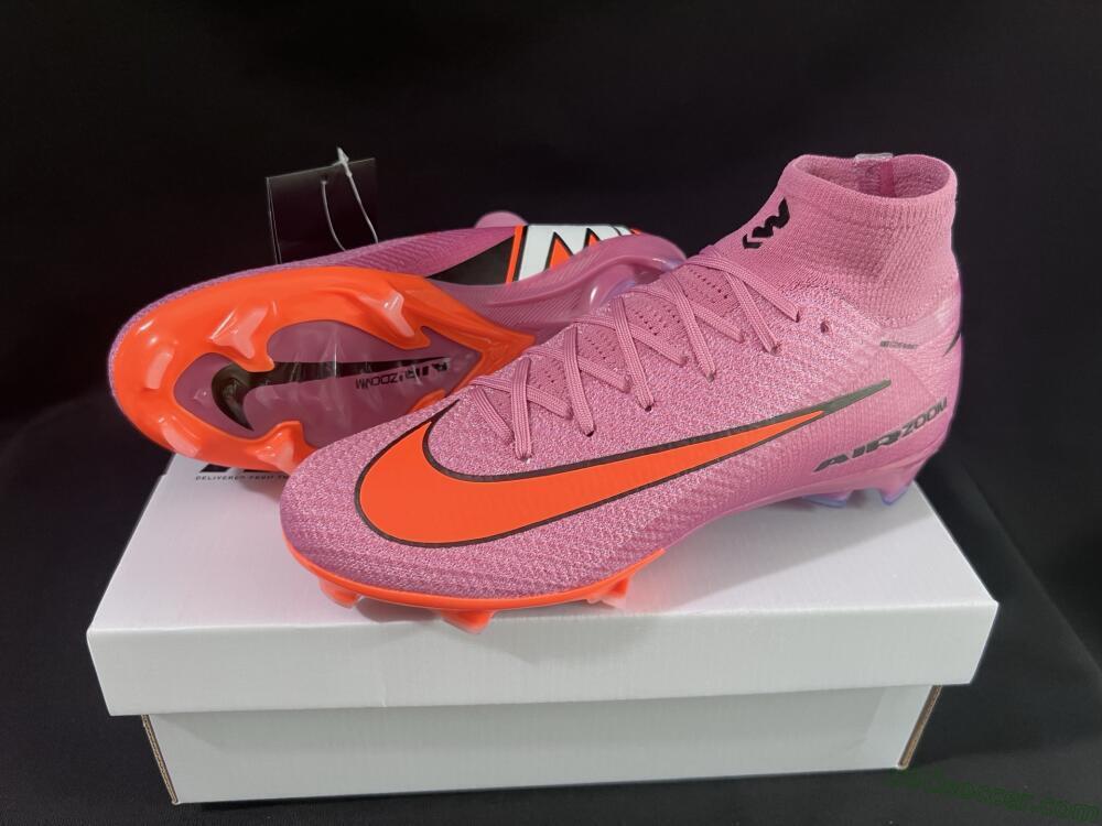Nike Air Zoom Mercurial Superfly 10 Elite FG Firm Ground Soccer Cleats - Purple/Pink/Black