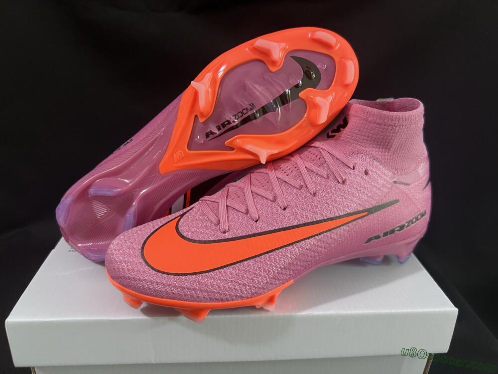Nike Air Zoom Mercurial Superfly 10 Elite FG Firm Ground Soccer Cleats - Purple/Pink/Black