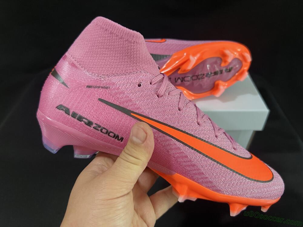 Nike Air Zoom Mercurial Superfly 10 Elite FG Firm Ground Soccer Cleats - Purple/Pink/Black