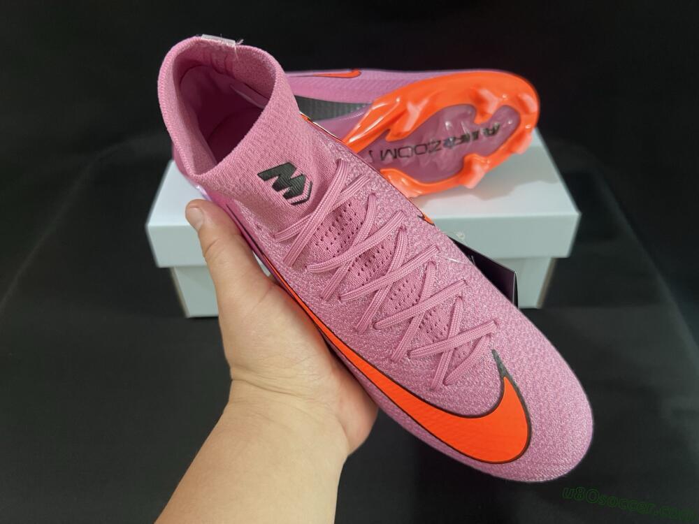 Nike Air Zoom Mercurial Superfly 10 Elite FG Firm Ground Soccer Cleats - Purple/Pink/Black