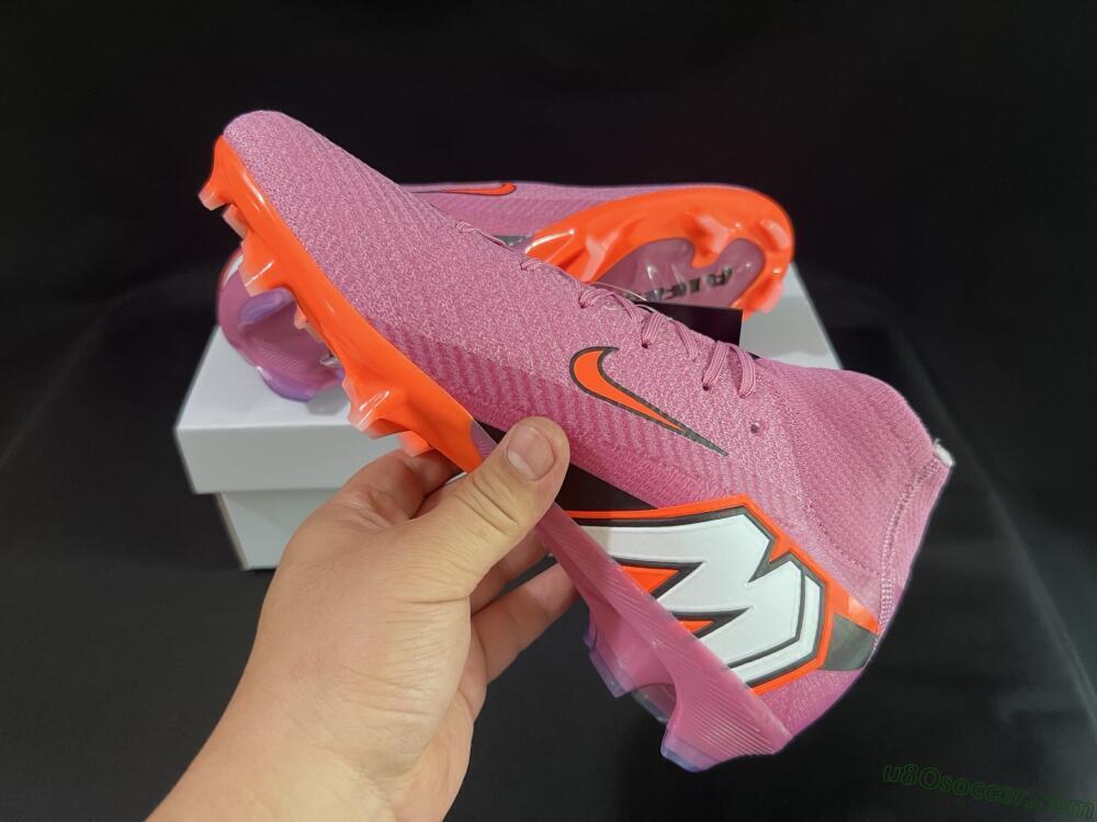Nike Air Zoom Mercurial Superfly 10 Elite FG Firm Ground Soccer Cleats - Purple/Pink/Black