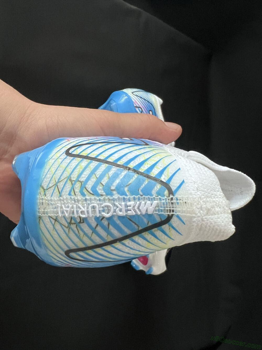 Nike Air Zoom Mercurial Vapor 16 Elite FG Firm Ground Soccer Cleats - White/Black/Blue/Pink/Yellow