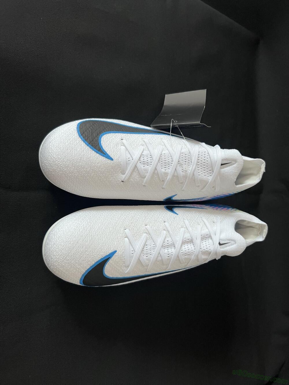 Nike Air Zoom Mercurial Vapor 16 Elite FG Firm Ground Soccer Cleats - White/Black/Blue/Pink/Yellow