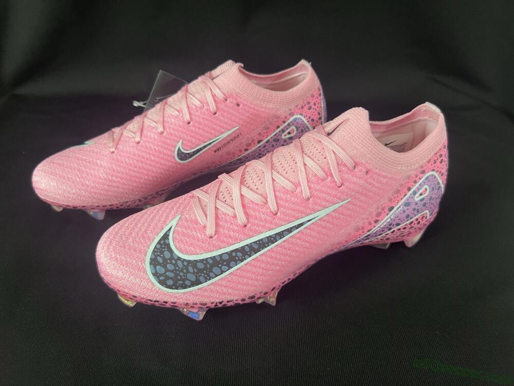 Nike Air Zoom Mercurial Vapor 16 Elite FG Firm Ground Soccer Cleats - Pink/Blue/Black
