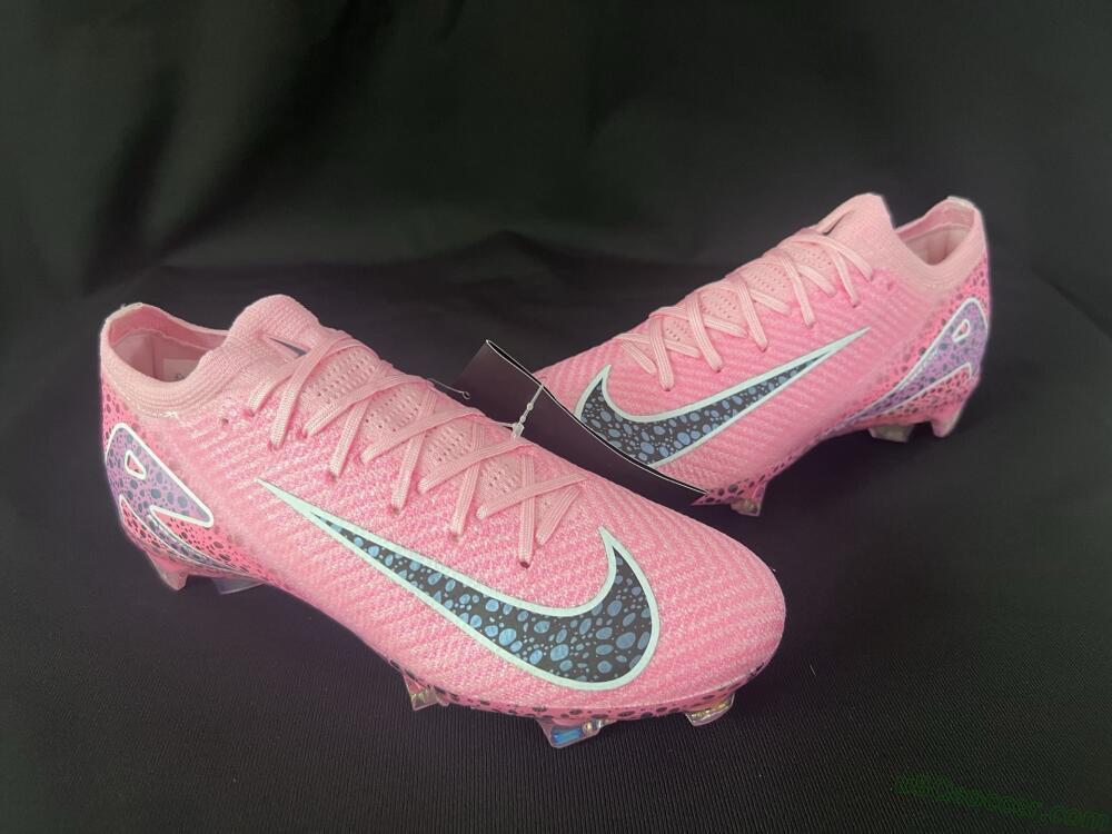 Nike Air Zoom Mercurial Vapor 16 Elite FG Firm Ground Soccer Cleats - Pink/Blue/Black