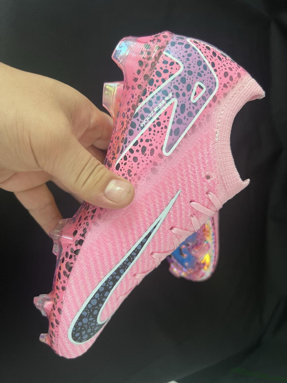 Nike Air Zoom Mercurial Vapor 16 Elite FG Firm Ground Soccer Cleats - Pink/Blue/Black