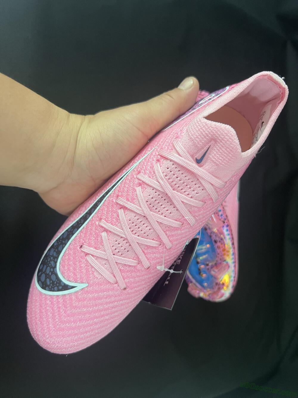 Nike Air Zoom Mercurial Vapor 16 Elite FG Firm Ground Soccer Cleats - Pink/Blue/Black