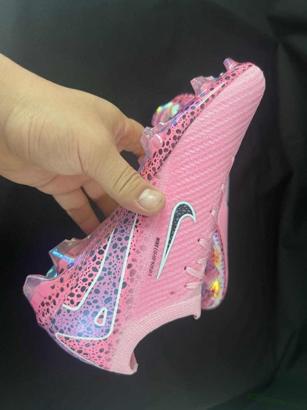 Nike Air Zoom Mercurial Vapor 16 Elite FG Firm Ground Soccer Cleats - Pink/Blue/Black