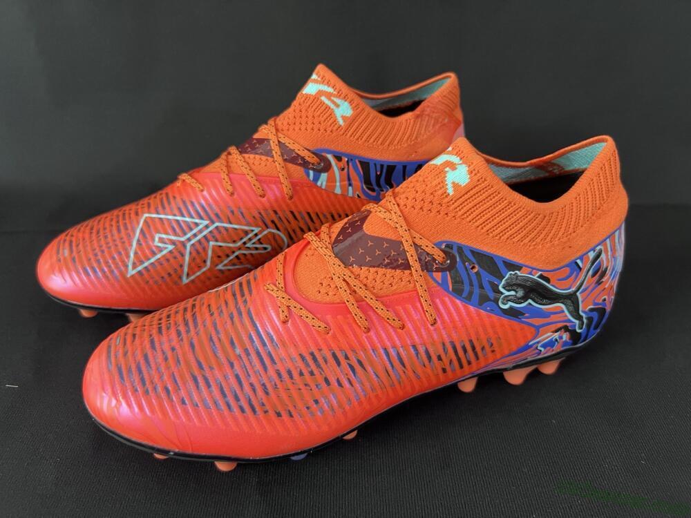 Puma Future 8 Ultimate MG Multi Ground Soccer Cleats - Red/Blue/Black