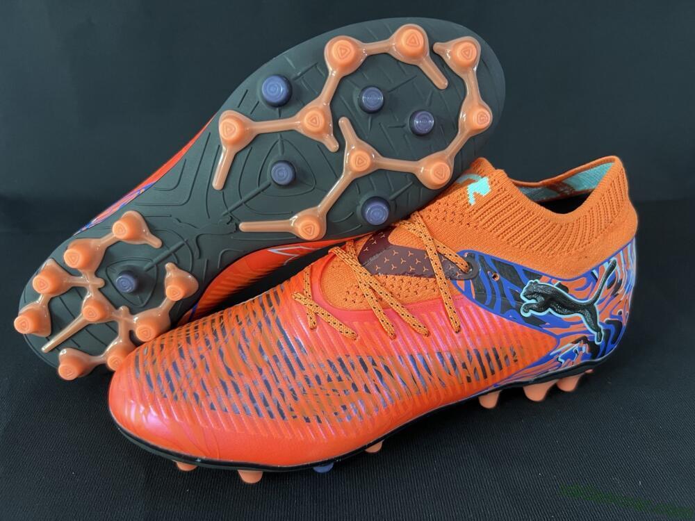 Puma Future 8 Ultimate MG Multi Ground Soccer Cleats - Red/Blue/Black