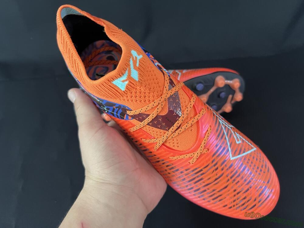 Puma Future 8 Ultimate MG Multi Ground Soccer Cleats - Red/Blue/Black