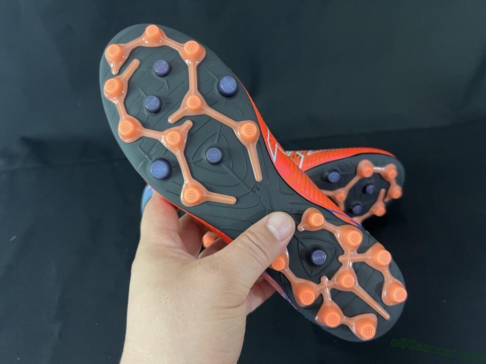 Puma Future 8 Ultimate MG Multi Ground Soccer Cleats - Red/Blue/Black