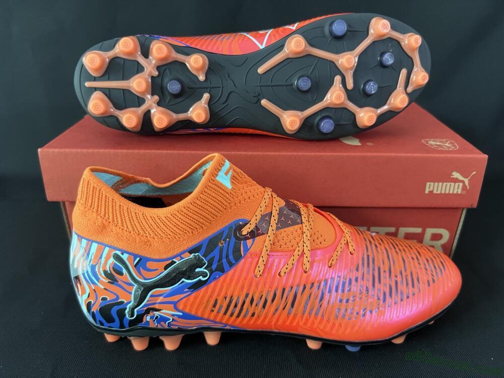 Puma Future 8 Ultimate MG Multi Ground Soccer Cleats - Red/Blue/Black