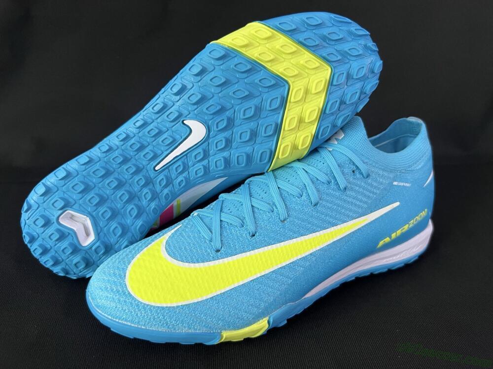 Nike Air Zoom Mercurial Vapor 16 Elite TF Artificial Turf Soccer Shoes - Blue/Yellow/White