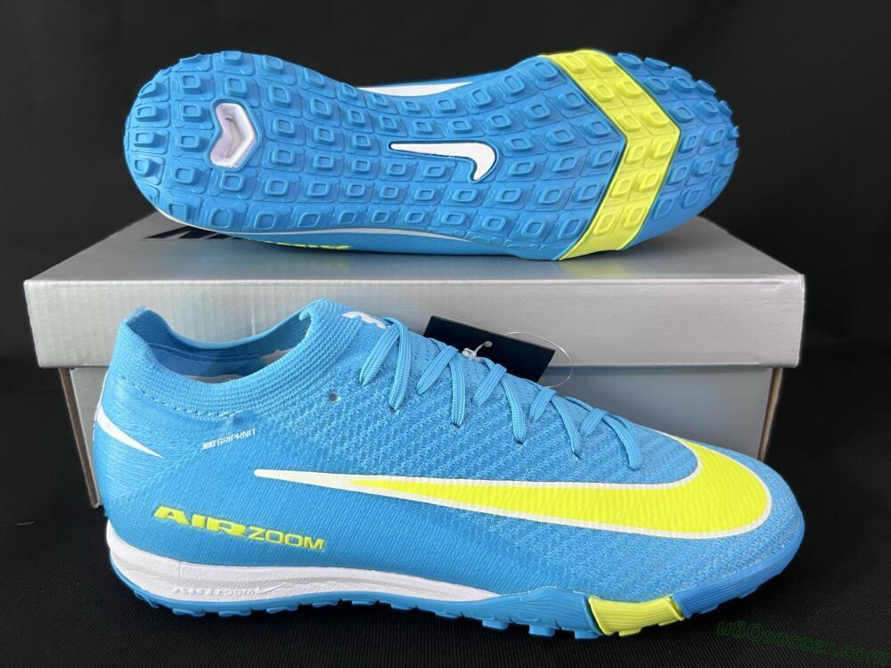 Nike Air Zoom Mercurial Vapor 16 Elite TF Artificial Turf Soccer Shoes - Blue/Yellow/White