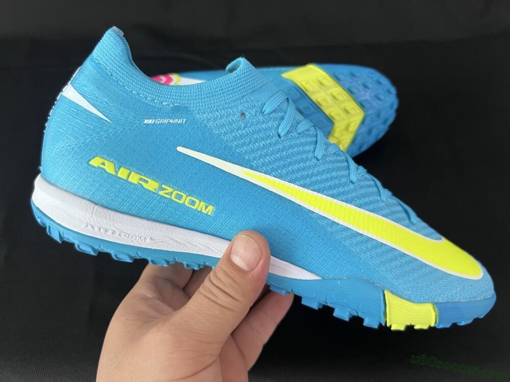Nike Air Zoom Mercurial Vapor 16 Elite TF Artificial Turf Soccer Shoes - Blue/Yellow/White