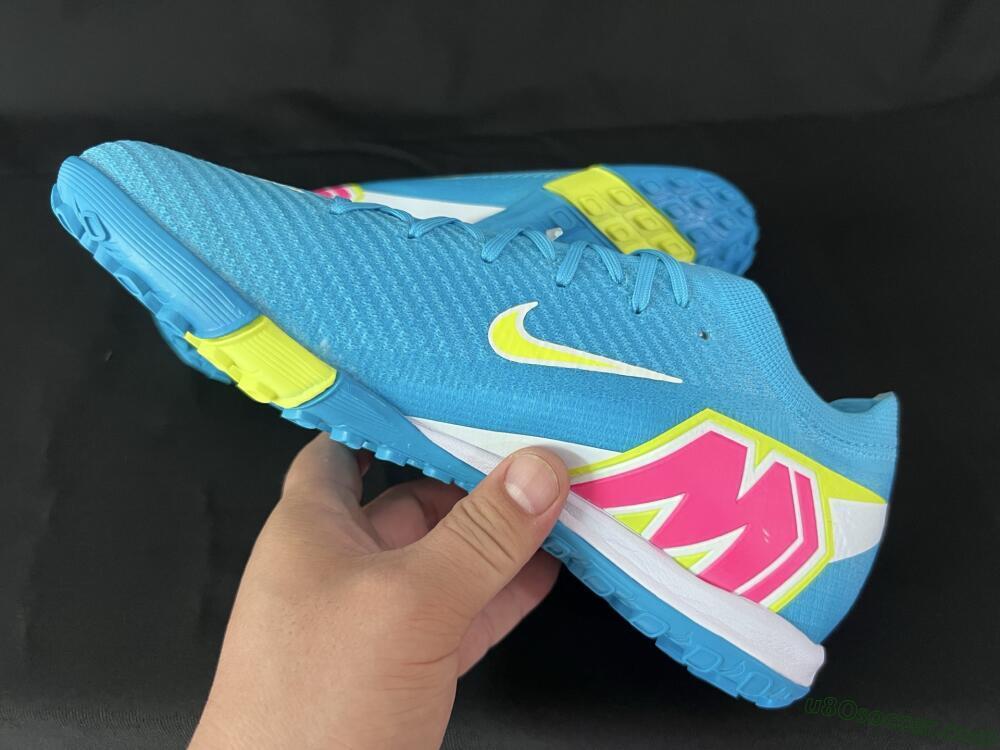 Nike Air Zoom Mercurial Vapor 16 Elite TF Artificial Turf Soccer Shoes - Blue/Yellow/White