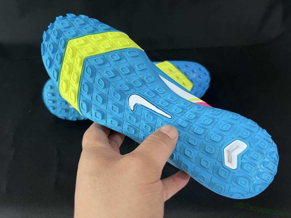 Nike Air Zoom Mercurial Vapor 16 Elite TF Artificial Turf Soccer Shoes - Blue/Yellow/White
