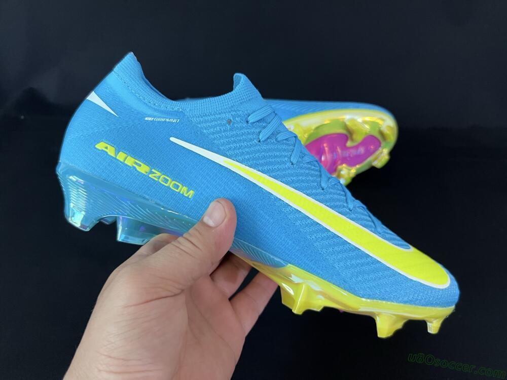 Nike Air Zoom Mercurial Vapor 16 Elite FG Firm Ground Soccer Cleats - Blue/Yellow/White