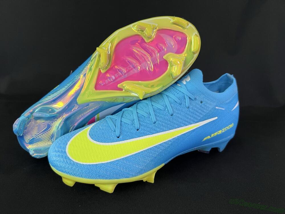 Nike Air Zoom Mercurial Vapor 16 Elite FG Firm Ground Soccer Cleats - Blue/Yellow/White