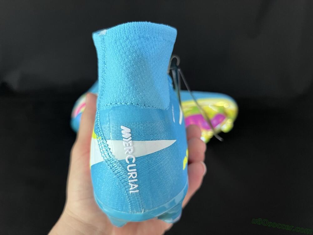 Nike Air Zoom Mercurial Superfly 10 Elite FG Firm Ground Soccer Cleats - Jade/Yellow/White