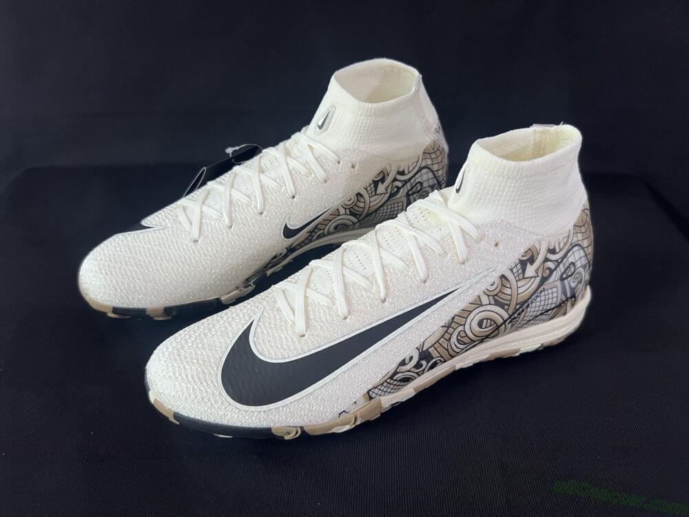 Nike Air Zoom Mercurial Superfly 10 Elite TF Artificial Turf Soccer Shoes - Beige/Black/Brown