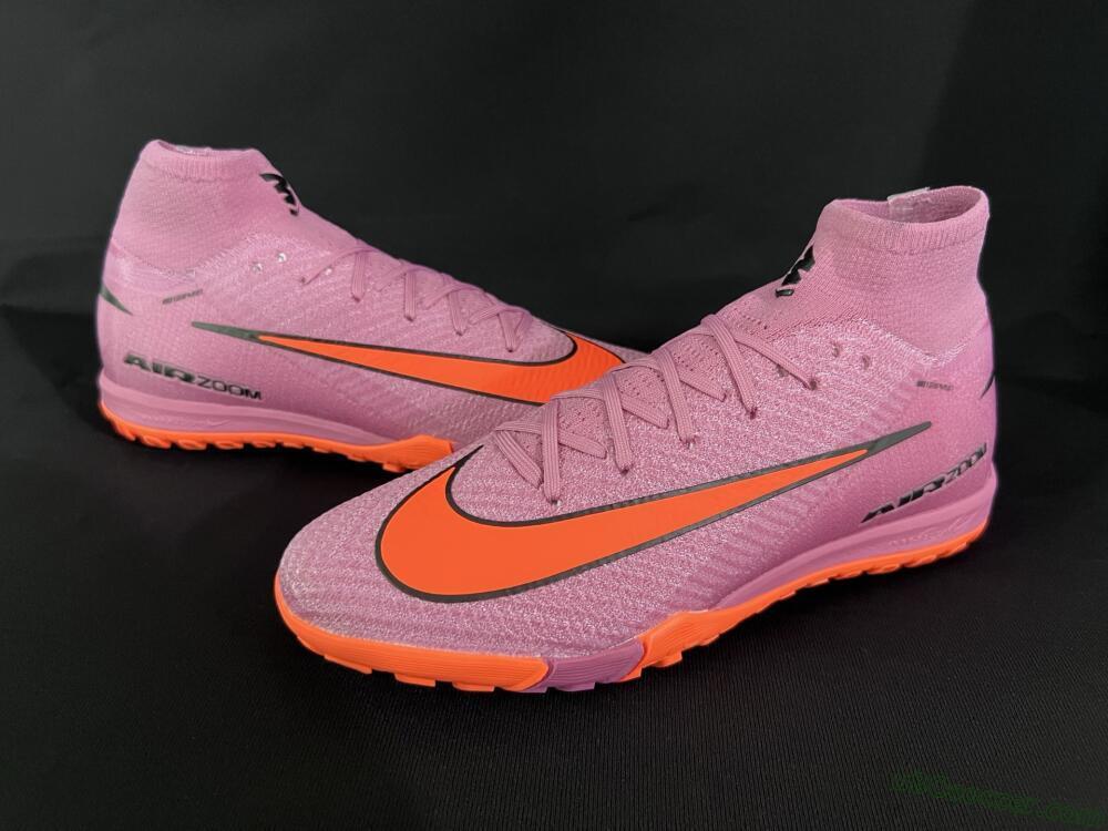 Nike Air Zoom Mercurial Superfly 10 Elite TF Artificial Turf Soccer Shoes - Red/Orange/Black