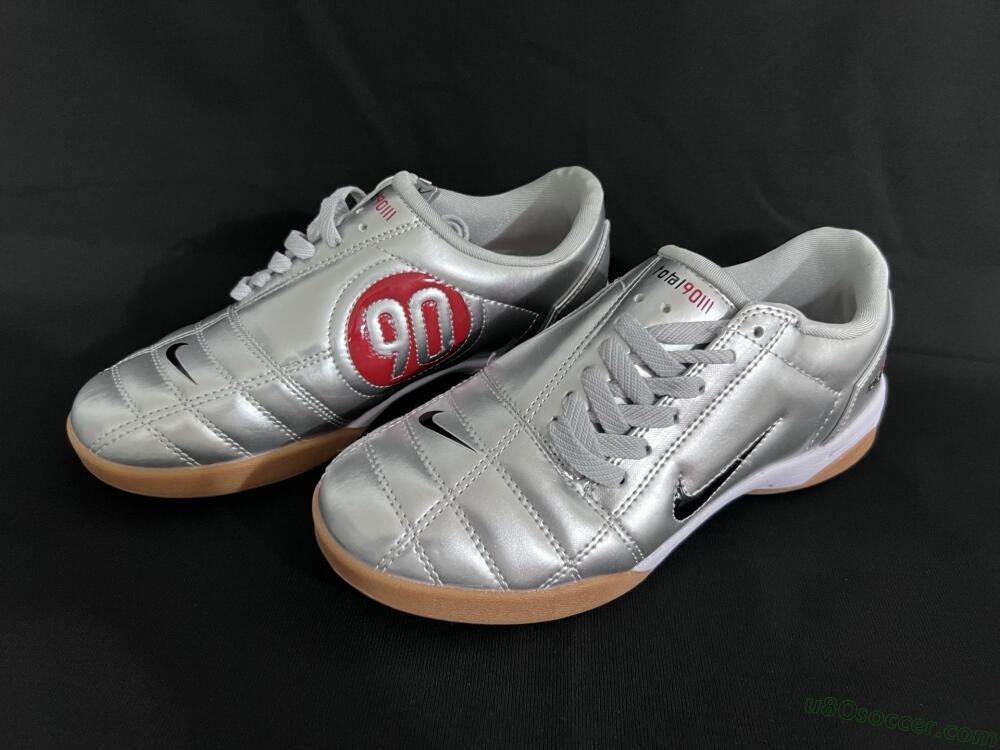 Nike Total 90 III IC Indoor & Futsal Soccer Shoes - Silver/Blue
