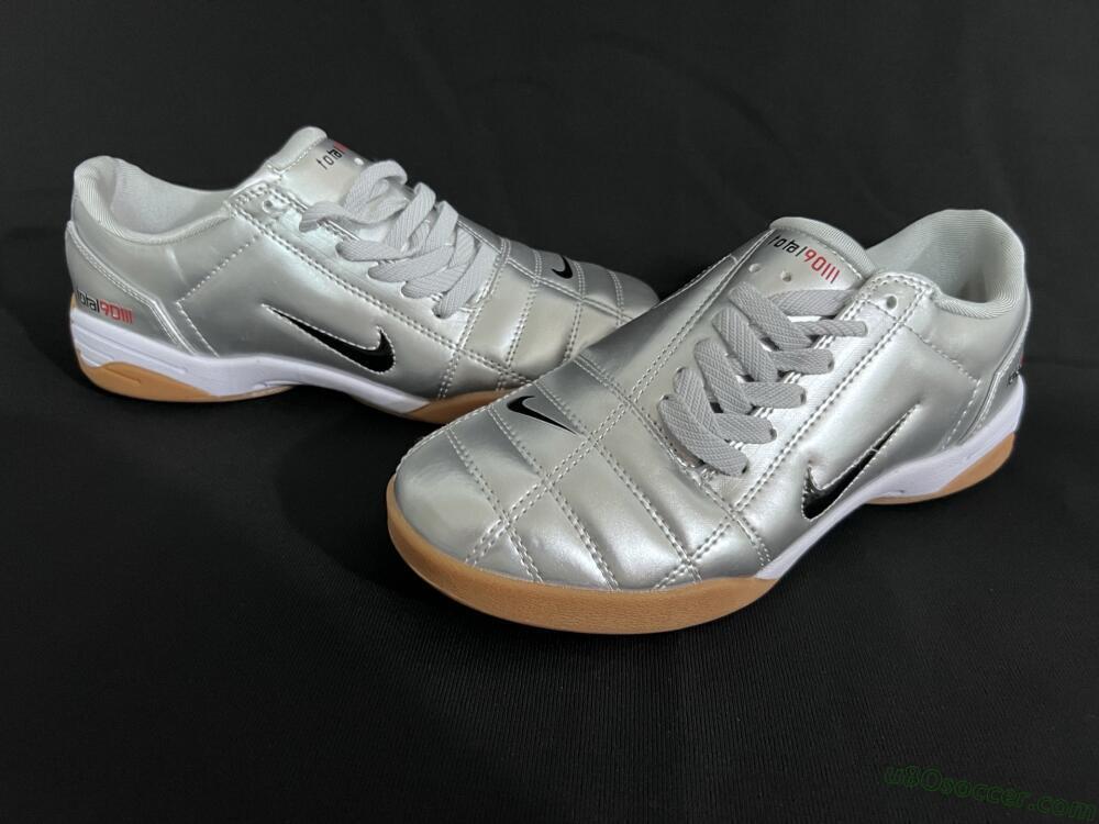 Nike Total 90 III IC Indoor & Futsal Soccer Shoes - Silver/Blue