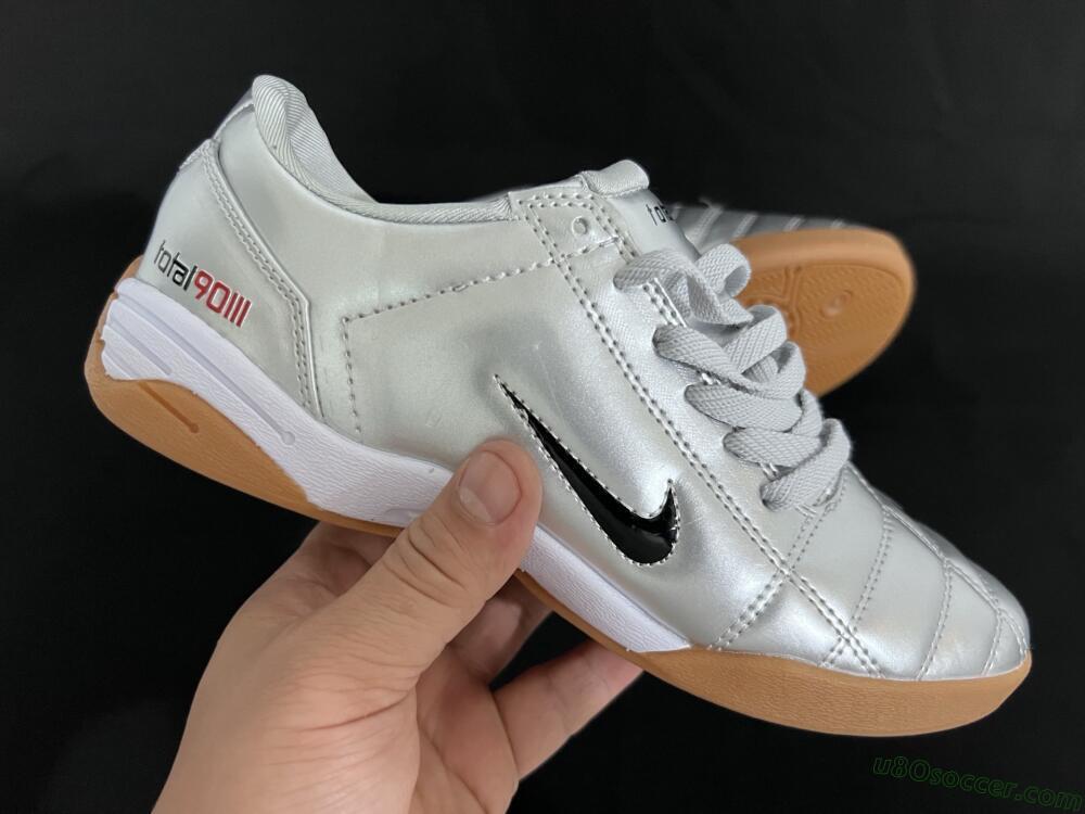 Nike Total 90 III IC Indoor & Futsal Soccer Shoes - Silver/Blue