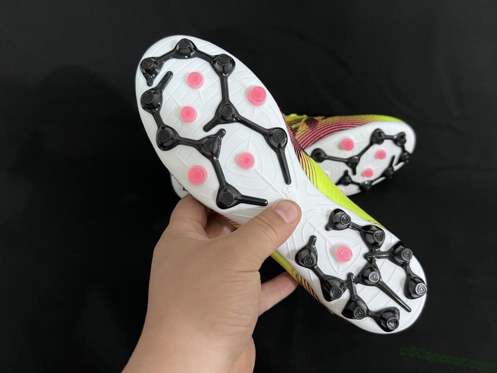 Puma Future 8 Ultimate MG Multi Ground Soccer Cleats - Yellow/Pink/Black
