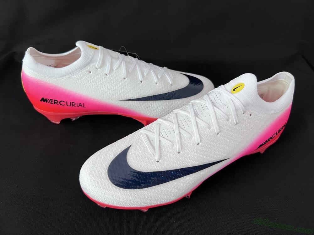 Nike Air Zoom Mercurial Vapor 16 Elite FG Firm Ground Soccer Cleats - White/Pink/Red