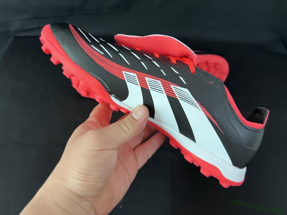 Adidas Predator Elite Foldover Tongue TF Artificial Turf Soccer Shoes - Black/White/Red