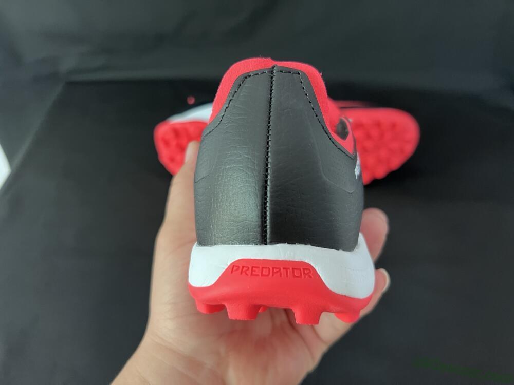 Adidas Predator Elite Foldover Tongue TF Artificial Turf Soccer Shoes - Black/White/Red